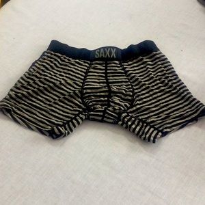 🌞 Saxx luxury boxer brief underwear black &white modern fit men size XS